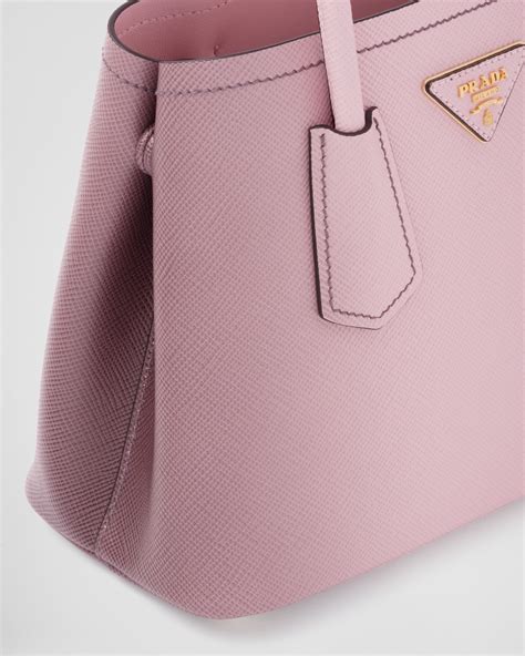 pink prada double zip bag|Gradient Alabaster Pink Prada Double Saffiano Leather Mini.